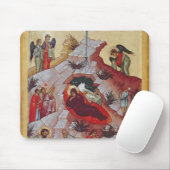 De nativiteit, Russisch icoon, 16e eeuw Muismat (Met muis)