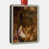 De nativiteit 's nachts, 1640 metalen ornament (Rechts)