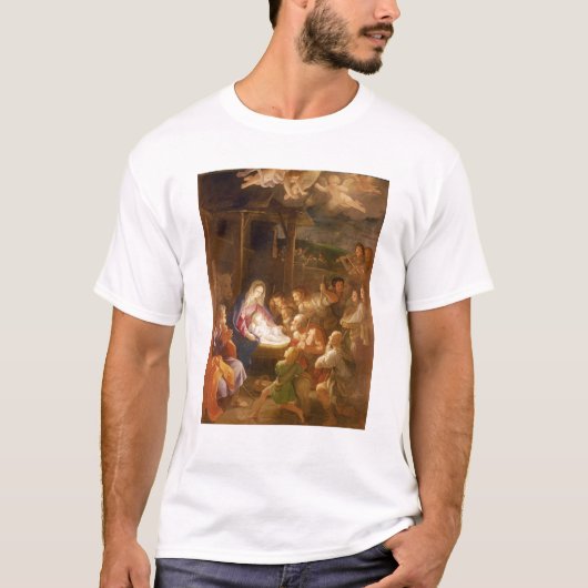 De nativiteit 's nachts, 1640 t-shirt (Voorkant)