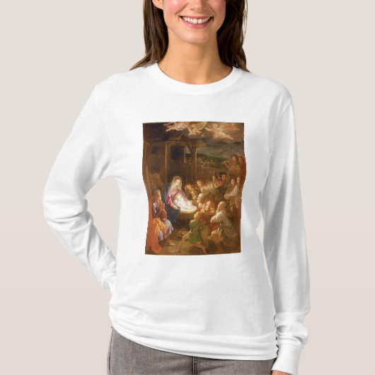 De nativiteit 's nachts, 1640 t-shirt (Voorkant)