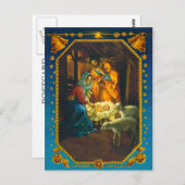 De Nativiteitskaart Briefkaart (Voorkant / Achterkant)