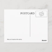 De Nativiteitskaart Briefkaart (Achterkant)