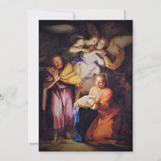 De nativiteitskerst feestdagenkaart (Voorkant)