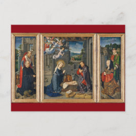 De nativiteitsscène mooie kerst in religie briefkaart