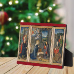 De nativiteitsscène mooie kerst in religie fotoplaat<br><div class="desc">De nationaliteit met Donoren en Zagen van Gerard David kenmerkt de klassieke nativiteitsscène met Jezus Christus. Een perfect kerstcadeau voor het Christelijke in je leven. Moeder kan bidden over baby Jezus en de herders die geschenken brengen.</div>
