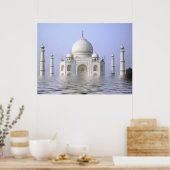 De natte Taj-druk Poster (Keuken)