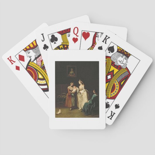 De natte zuster speelkaarten (Achterkant)