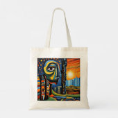 De natuur die haar droefheid toont tote bag (Achterkant)
