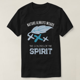 "De natuur draagt altijd kleuren van de geest" Bla T-shirt