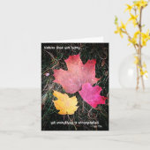 De natuur haast zich niet - alles wordt bereikt! kaart (Gele Bloem)