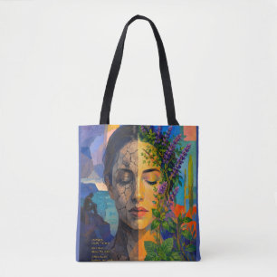 De natuur herstelt wat gebroken is – Een portret v Tote Bag