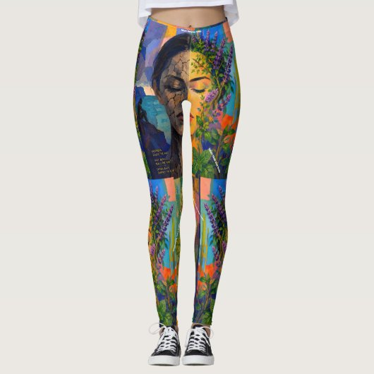 De natuur herstelt wat gebroken is (met onderschri leggings (Voorkant)