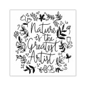 De natuur is de grootste kunstenaar rubberstempel (Afrduk)
