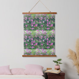 De natuur is een mooie kleurrijke bloem hangend wandkleed