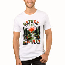 De natuur is mijn geluksshirt T-shirt voor aardse 