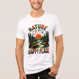 De natuur is mijn geluksshirt T-shirt voor aardse 