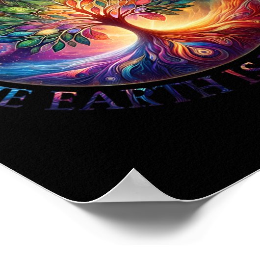 De natuur is mijn religie De aarde is mijn kerkeli Poster (Hoek)