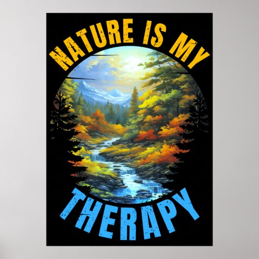 De natuur is mijn therapie poster (Voorkant)