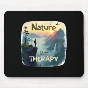 De natuur is mijn therapie - Wandelen - Vrouwen Muismat
