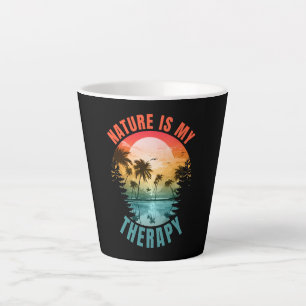 De natuur is mijn therapie zomer outdoor cadeau latte mok