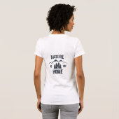 De natuur is mijn thuis Silhouette T-shirt (Achterkant volledig)