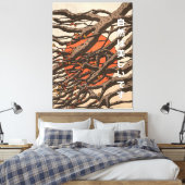 De natuur is mooi canvas afdruk (Insitu (Slaapkamer))