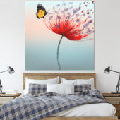 De natuur is vrijheid canvas afdruk (Insitu (Slaapkamer))