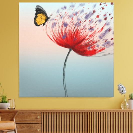 De natuur is vrijheid canvas afdruk (Insitu (Woonkamer))