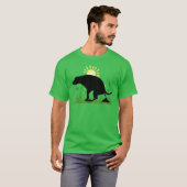 De Natuur Roept Poepende Hond T-shirt (Voorkant volledig)