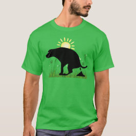 De Natuur Roept Poepende Hond T-shirt