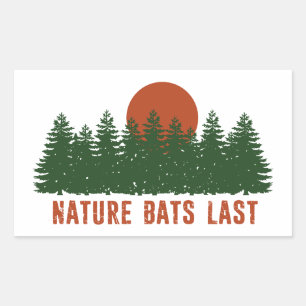 De Natuur Slaat Laatste Bomen Rechthoekige Sticker