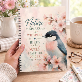 De natuur spreekt met gefluister notitieboek