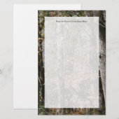 De Natuur van de bosboomCamouflage jacht/Vist Briefpapier (Voorkant / Achterkant)