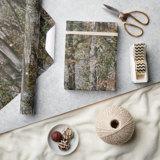 De Natuur van de bosboomCamouflage jacht/Vist Cadeaupapier (Crafts)