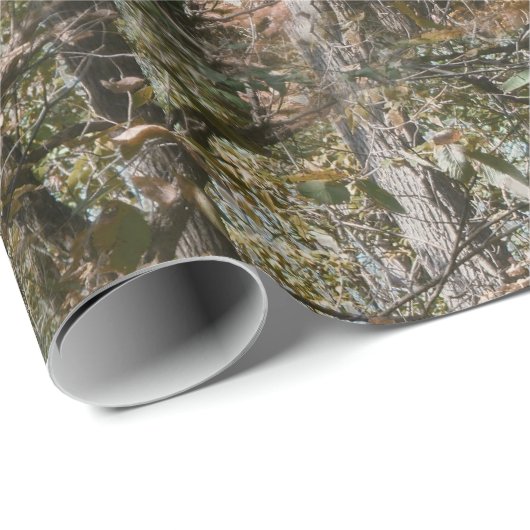 De Natuur van de bosboomCamouflage jacht/Vist Cadeaupapier (Rol Hoek)