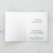 De Natuur van de hemel zingt de Maretak van het Feestdagen Kaart (Binnen)