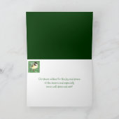 De Natuur van de Hulst van de Vogel van Chickadee Feestdagen Kaart (Binnen)