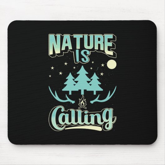 De Natuur van de wandelaar roept Muismat (Voorkant)