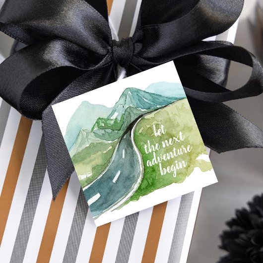 De Natuur van de waterverf laat het volgende avont Bedankjes Labels