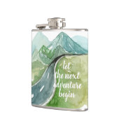 De Natuur van de waterverf laat het volgende avont Heupfles (Links)