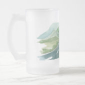 De Natuur van de waterverf laat het volgende avont Matglas Bierpul (Links)