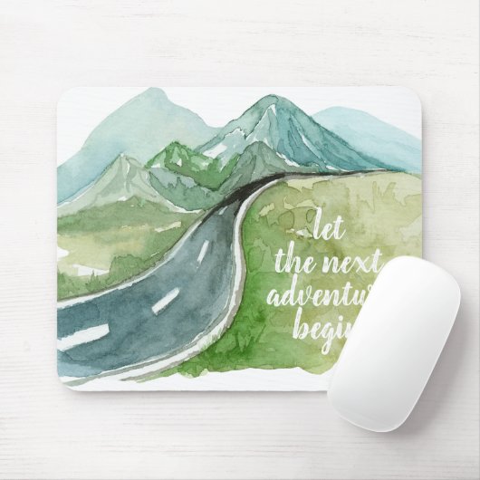 De Natuur van de waterverf laat het volgende avont Muismat (Met muis)