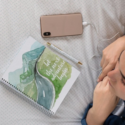 De Natuur van de waterverf laat het volgende avont Notitieboek