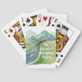 De Natuur van de waterverf laat het volgende avont Pokerkaarten (Achterkant)