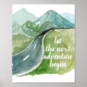 De Natuur van de waterverf laat het volgende avont Poster (Voorkant)