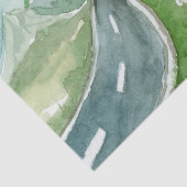 De Natuur van de waterverf laat het volgende avont Tissuepapier (Detail)