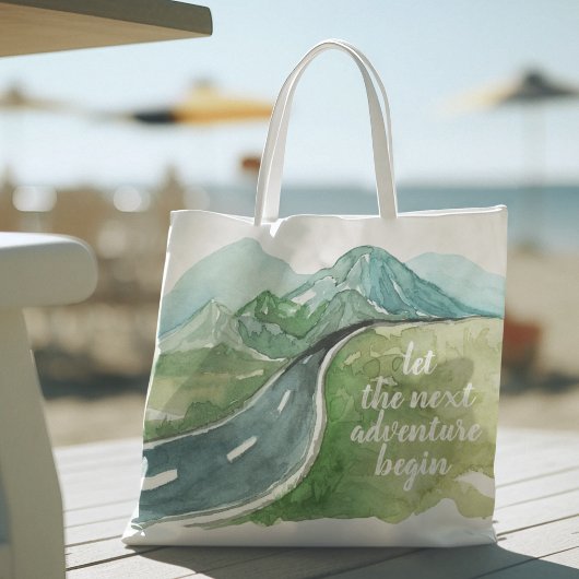 De Natuur van de waterverf laat het volgende avont Tote Bag