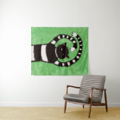 De Natuur van het Kwaad Lover Spring Green Wandkleed (In Situ (horizontaal))