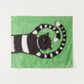 De Natuur van het Kwaad Lover Spring Green Wandkleed (Voorkant (horizontaal))