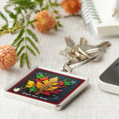 "De Natuur van Kerstmis Bliss" Sleutelhanger (Zijkant)